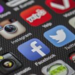Soziale Medien-Apps auf einem Smartphone
