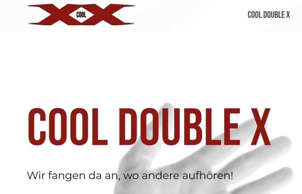 Logo des Coolness-Trainings "Cool Double X" - Wir fangen da an, wo andere aufhören."