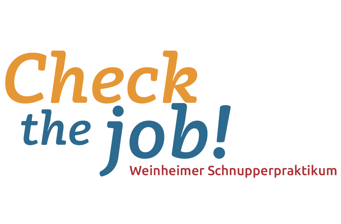 Logo: Check the job! Weinheimer Schnupperpraktikum