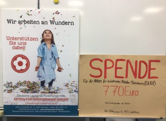 Spendenplakat und Poster